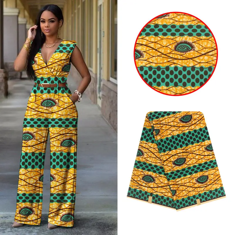 Стиль нигерийский хлопок африканский красивый воск печати ткань Анкара Голландский Воск Ткань 6 ярдов для вечерние платья Y90722-15