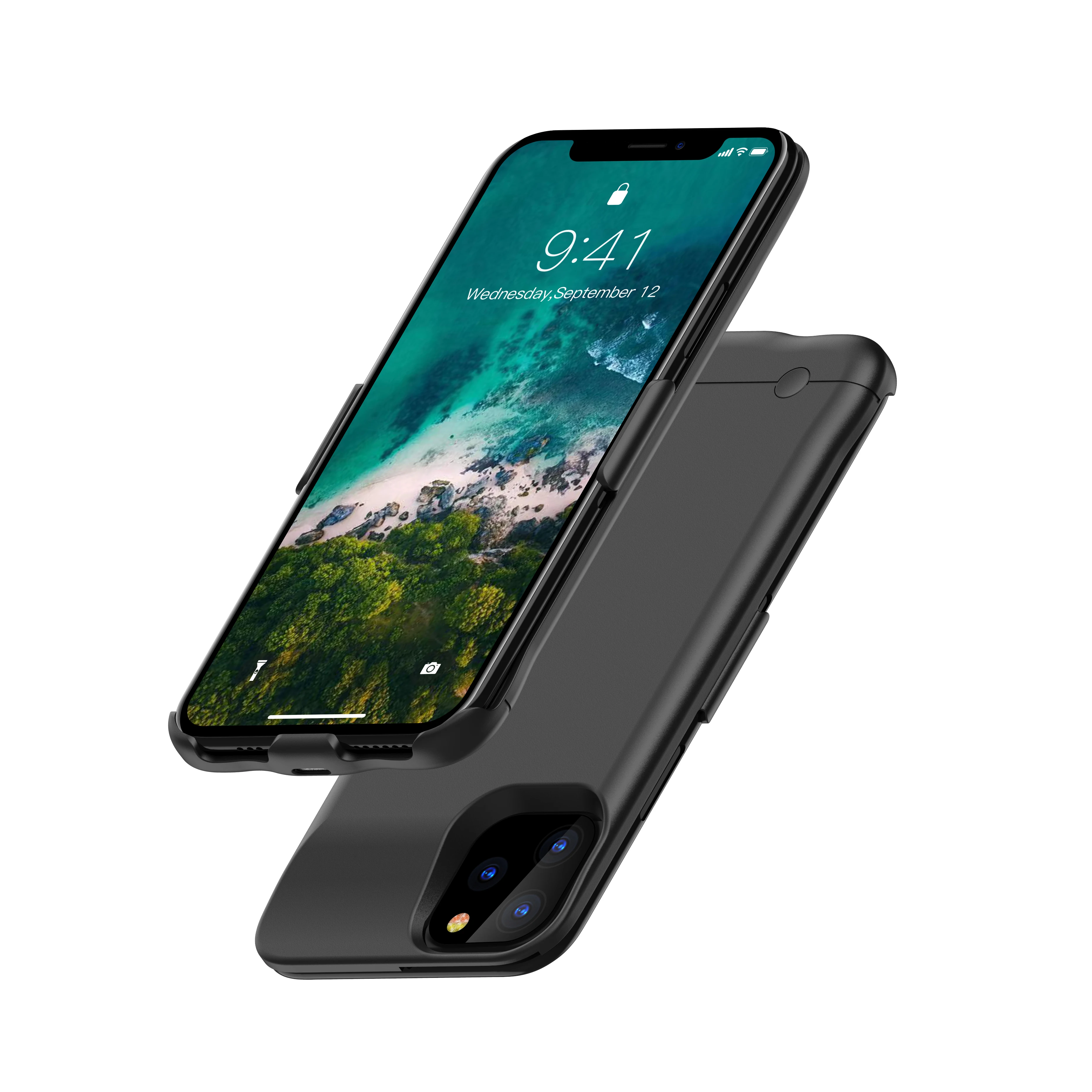 Чехол для зарядного устройства для iPhone 11 Pro Max Чехол Для Аккумулятора Внешний аккумулятор чехол для зарядки для iPhone 11 тонкий внешний чехол для задней панели