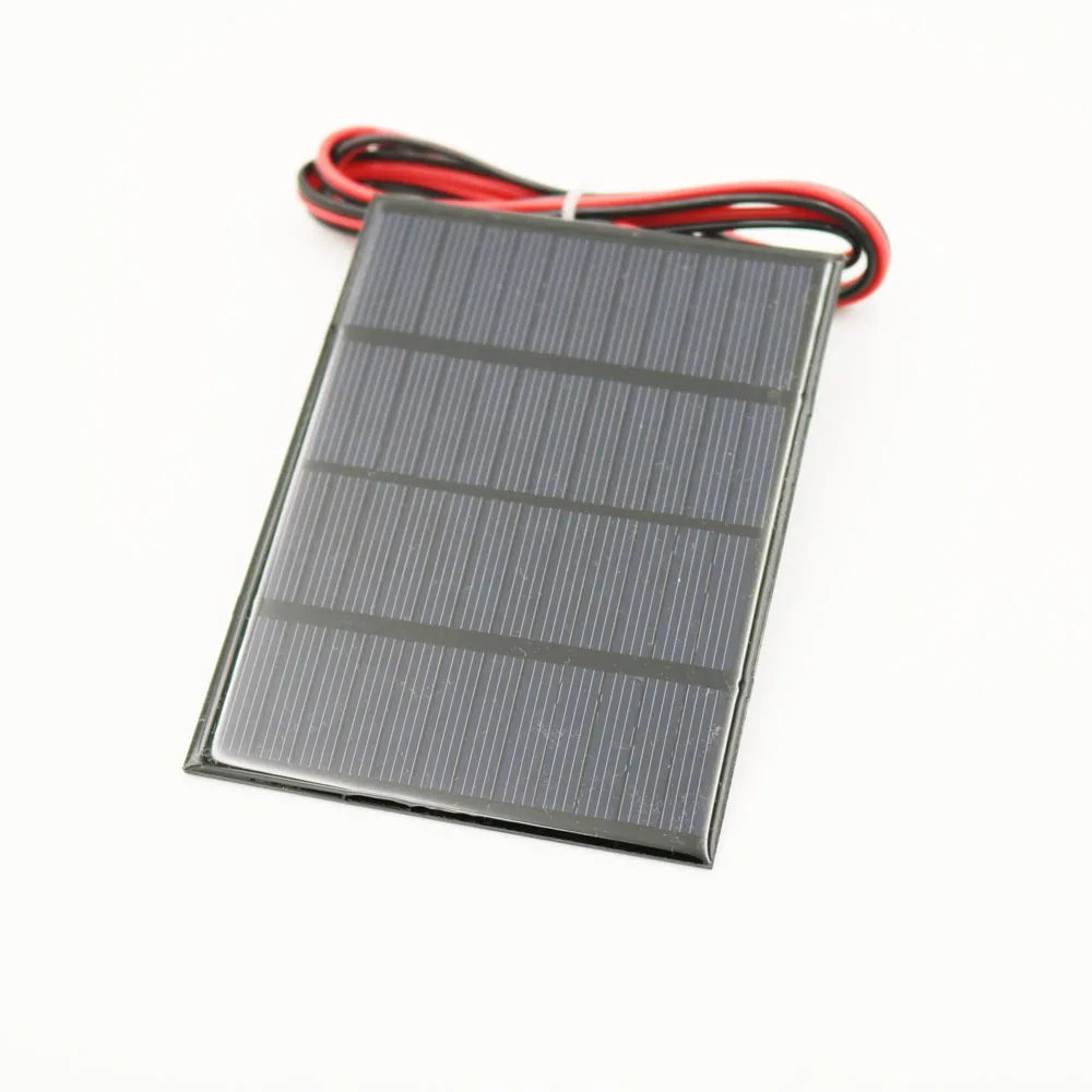 12V 1,5 W 125mA продлить провода Панели солнечные поликристаллического кремния DIY зарядное устройство небольшой мини кабель для солнечной батареи игрушка солнечный светильник 12V