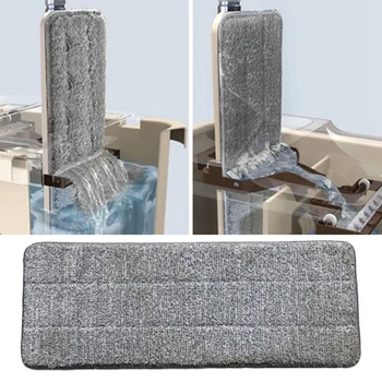 

10PCS Microfiber Mop Pads House Kitchen Floor Cleaning Flat Mop Cloth Home Bathroom Replacement Mops Floor Cleaning Tools S
