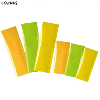 

100x Yellow/Green/Orange Foil Open Top Vacuum Bag Heat Sealed Honey Liquid/Coffee Powder Vacuum Bag Food Mylar Foil Pack Pouches