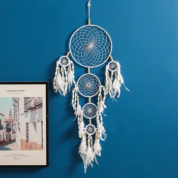 

Creative Home Room Decoration Pendant Indian Fabric Bohemian Tapestry Wall Hanging Aeolian Bell Dreamcatcher