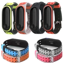 Silicone sports strap Soft breatherable band For Xiaomi Mi Band 4 Strap compatible with Xiaomi Mi Band 3 Smart Watch Accessories