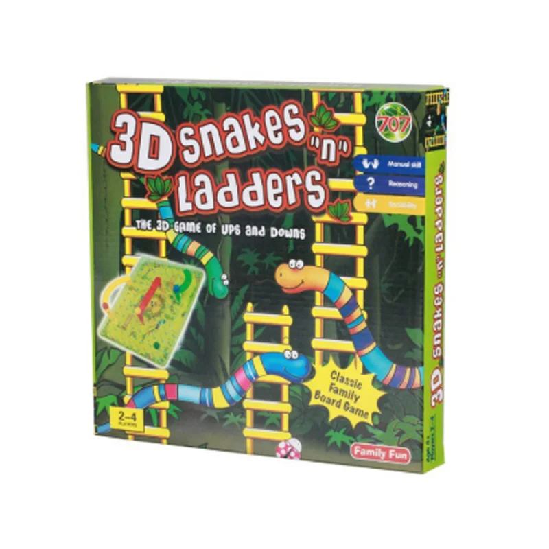 Kidus clássico de madeira cobras e escadas jogo de tabuleiro crianças  tradicionais brinquedo divertido para crianças - AliExpress