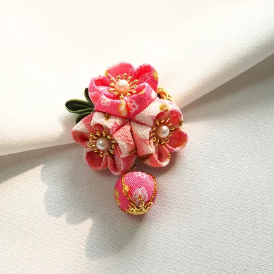 L Ручной японский Вишневый цветок висячая шпилька kimonos hanfu feng tire hair - Цвет: L