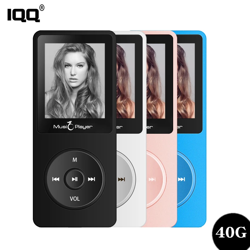 IQQ новая версия Ультратонкий MP3-плеер X02 Встроенный 40G и колонки могут воспроизводить 80H без потерь портативный walkman с радио/FM/запись