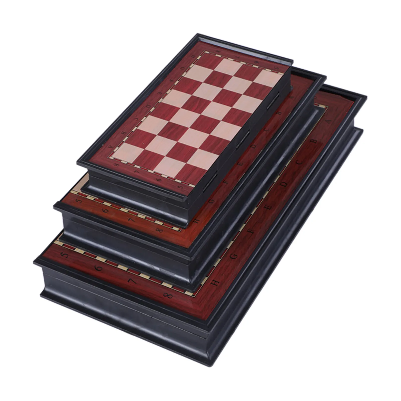 Wooden Folding Magnetic Chess Set Solid Wood Chessboard Magnetic Pieces Entertainment Travelling Board Game Adults Children Gift