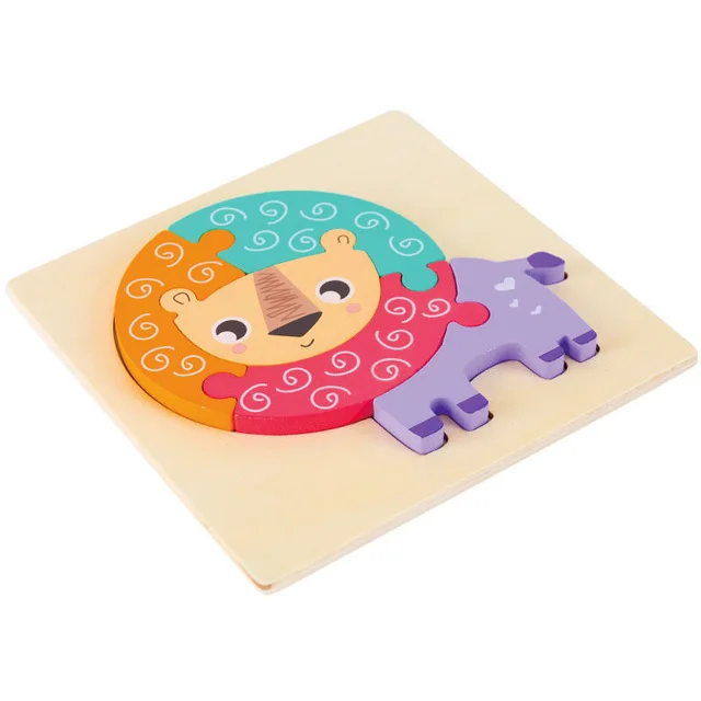 Montessori Materials Children Jigsaw Board Educational Wooden Toys For Toddlers Puzzle Tangram Cartoon Owl Baby Toys 0-12 Months 12