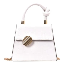 Женская крокодиловая сумка через плечо из искусственной кожи, дорожная сумка на цепочке