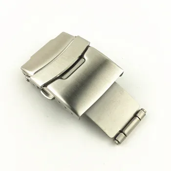

High quality 16mm 18mm 20mm 22mm 24mm 26mm Fold Safety Clasp buckle Deployment Clasp For SEIKO CASIO Watch band DIY Replace