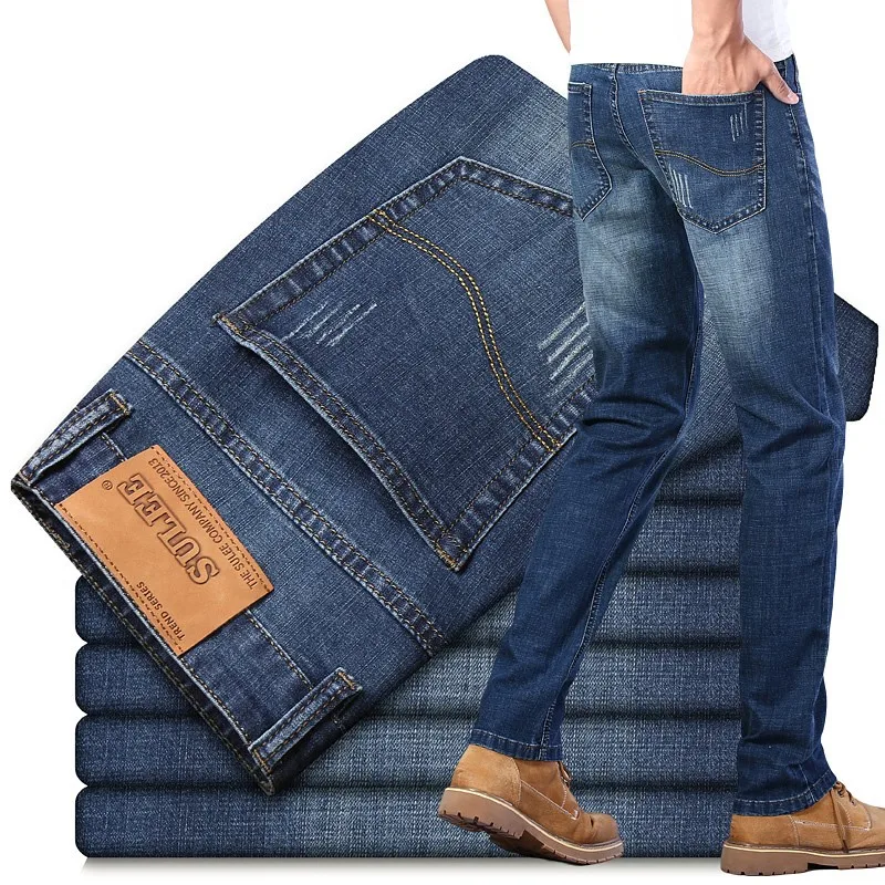Sulee Brand Business Jeans 2020 New Men's Fashion Jeans Business Casual