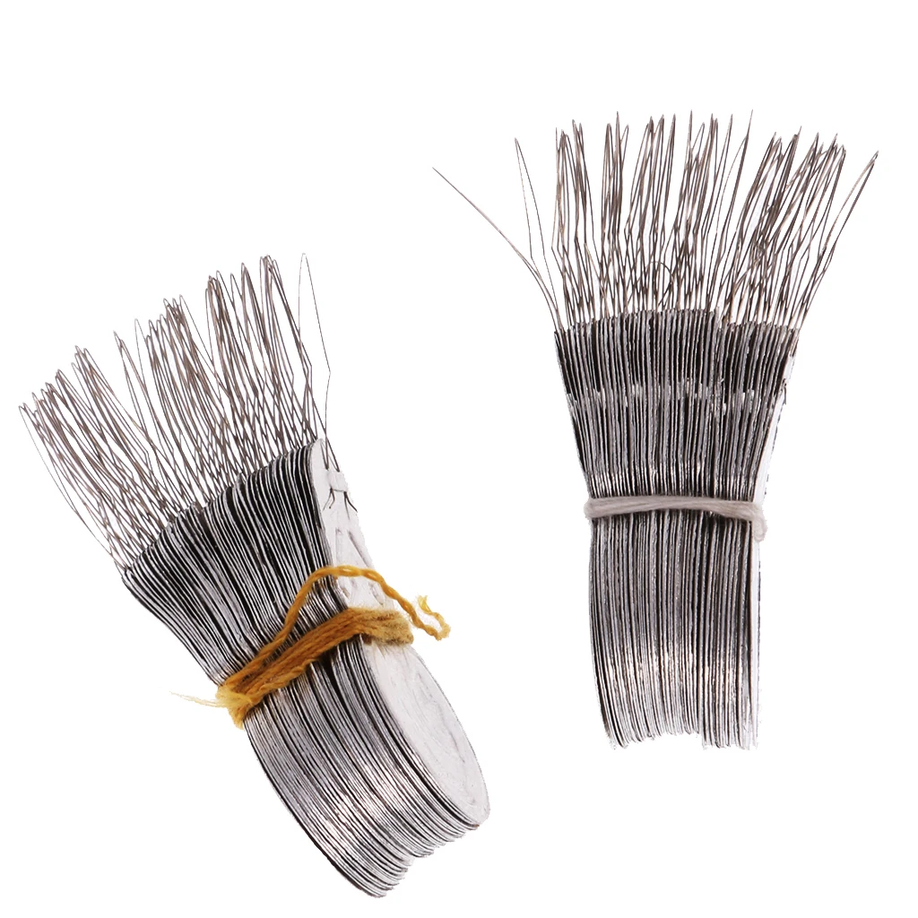 100pcs Wire Loop DIY Needle Threader Stitch Insertion Sewing Crafts Tools