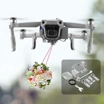 

Airdrop System for DJI Mavic Air 2 Air Drop Fishing Bait Wedding Ring Gift Deliver Life Rescue Remote Thrower Kits Accessories