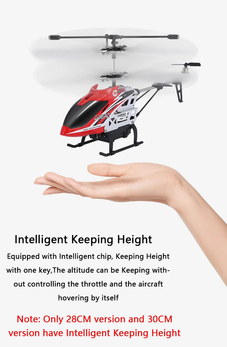 remote control helicopter for adults DEERC RC Helicopter 2.4G Aircraft 3.5CH 4.5CH RC Plane With Led Light Anti-collision Durable Alloy Toys For Beginner Kids Boys top RC Helicopters