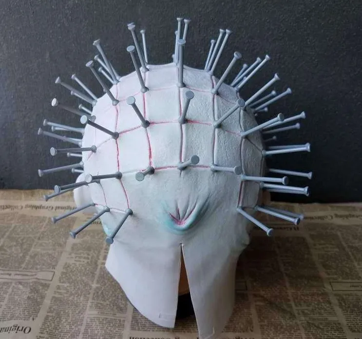 Фильм Hellraiser ужас костюмная Маска Косплей Аксессуары Хэллоуин маска Полное Лицо Латексная Маска для взрослых Hellbound сердце