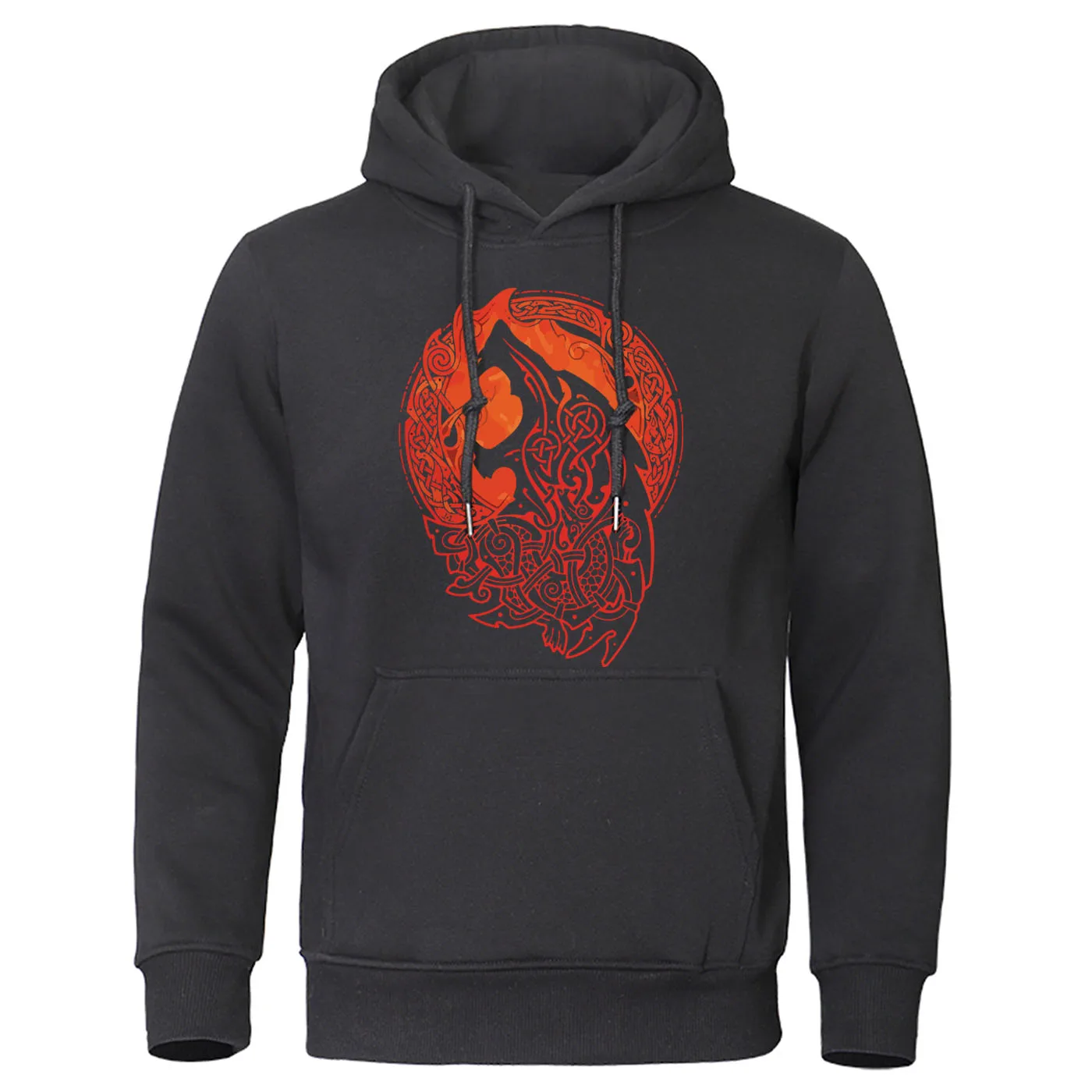 Vikings Fenrir wolf толстовки мужские осенние флисовые мужские с капюшоном скандинавские мифологические толстовки для отдыха уличная одежда хипстерский пуловер с принтом