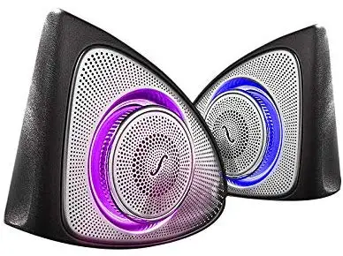  Car Interior 64 Colors Led Ambient Light 3D Rotary Tweeter Speaker for Mercedes- W213 E Calss E200L - 4000186159507
