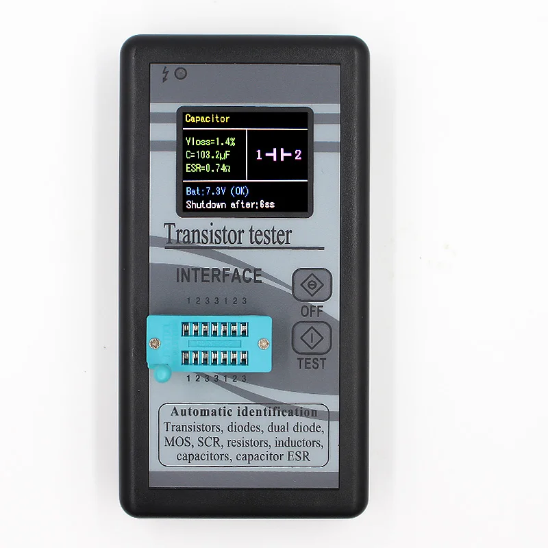 Special Version Multi-purpose Transistor Tester 128*160 Diode Thyristor Capacitance Resistor Inductance MOSFET ESR LCR Meter