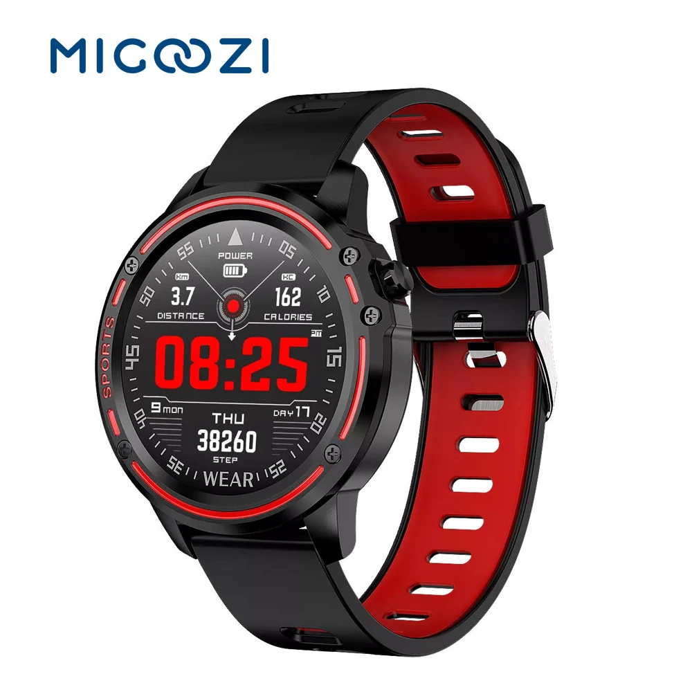 L8 Smartwatch полный сенсорный экран ECG+ PPG O2 IP68 спортивная модель Bluetooth погода кровяное давление Пульс Смарт-часы для фитнеса