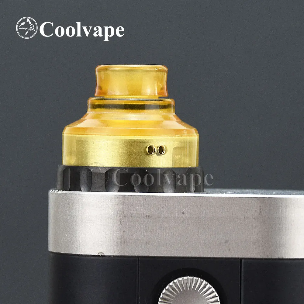 

Aston 22 RDA 22mm rda single rda with 510 mtl drip tip pei pc Replacement Clear Top Cap armor s rda ring