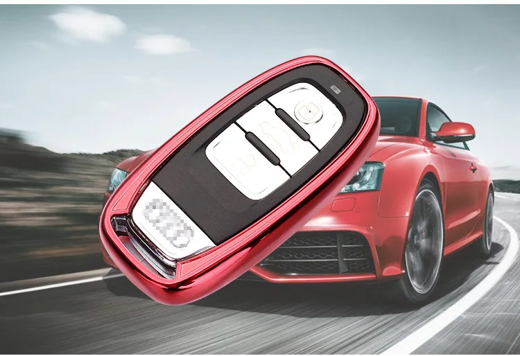 Только Audi ТПУ чехол для ключей гальванический силиконовый чехол для ключей чехол; защитный чехол для салона автомобиля Для мужчин и Для женщин Яо Чи kou Тао