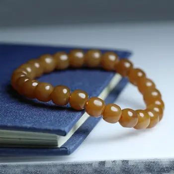 

Hetian jade old-style bead bracelet