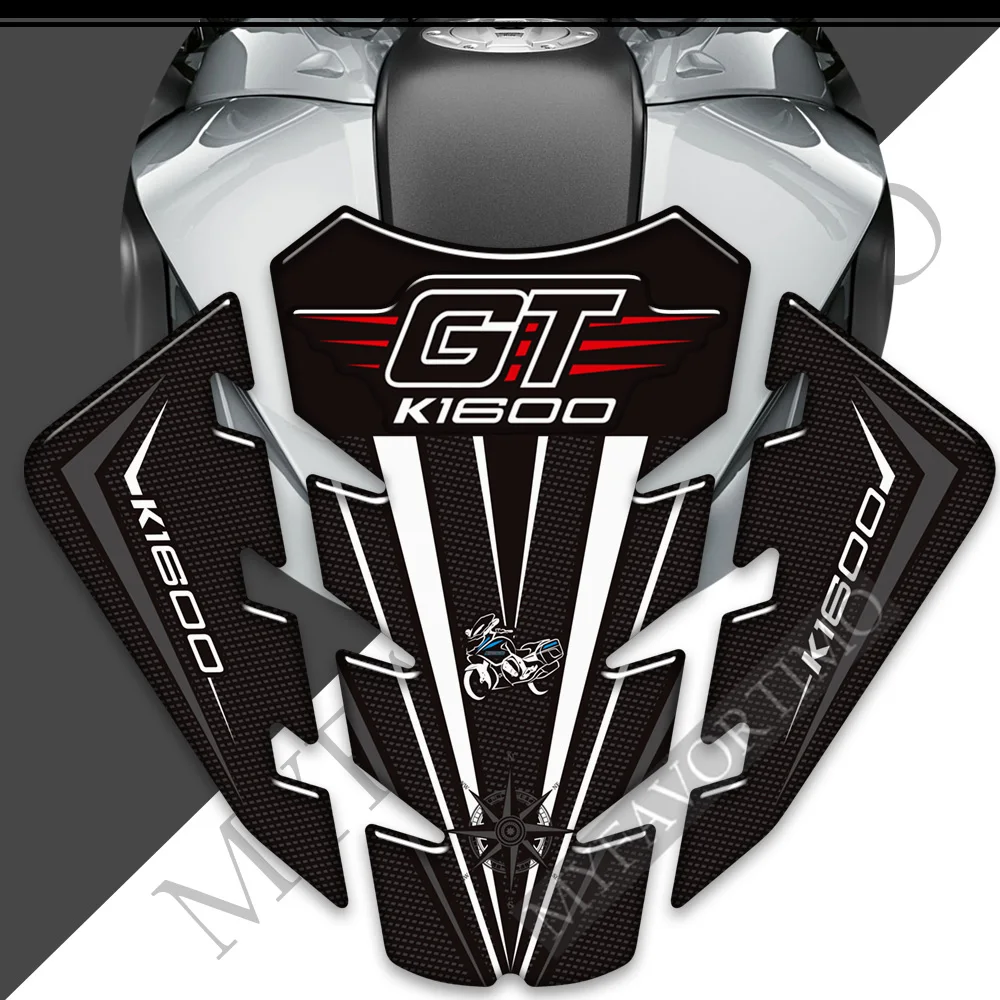 Motorcycle Gas Fuel Oil Kit Knee Tank Pad Stickers Protection Fairing Fender Emblem Logo For BMW K1600GT K1600 K 1600 GT