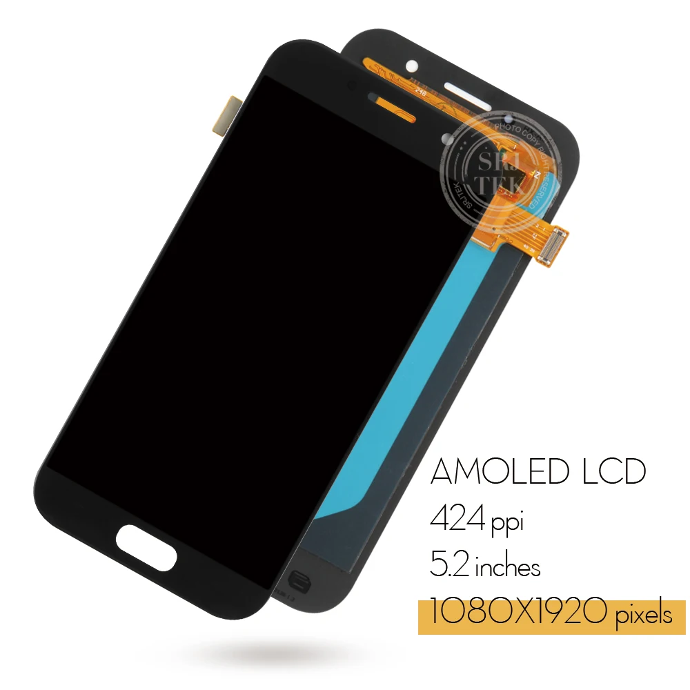 OLED для SAMSUNG A5 2017 Дисплей сенсорный дигитайзер сенсор Стекло в сборе с рамкой GALAXY
