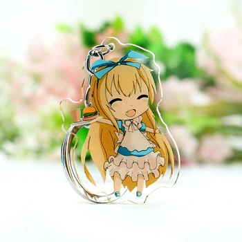 

custom transparent figure two side print key chain cartoon anime cosplay acrylic clear keychain accessories for own drawing