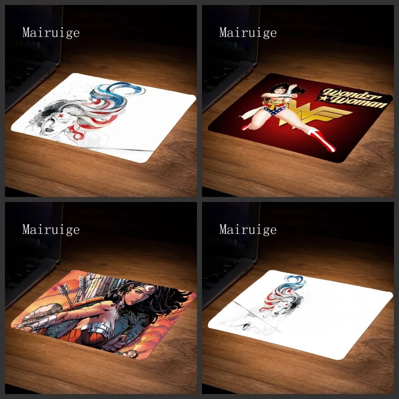 

Wonder Woman Office Mice Gamer Soft Mouse Pad Non-Slip Mouse pad Game PC Computer Laptop Mouse Pad Rubber Mice Mat