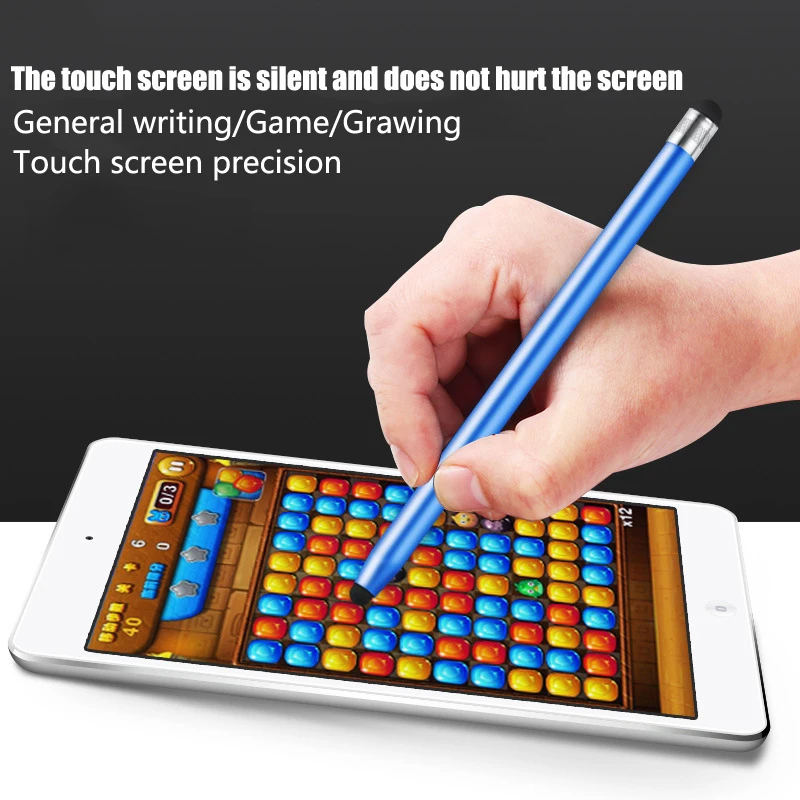 14cm Universal Pencil Double Dual Silicon Head Touch Capacitive Screen Stylus Caneta Capacitiva Pen For Ipad Tablet Smartphone 14cm Universal Pencil Double Dual Silicon Head Touch Capacitive Screen Stylus Caneta Capacitiva Pen For Ipad Tablet Smartphone