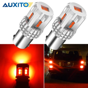 

AUXITO 2X Red 1157 BAY15D P21/5W Led Lamp 12V 3157 T25 P27/7W 3156 Brake Light 7443 T20 W21/5W WY21W 7440 Tali Light