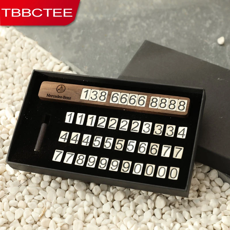 TBBCTEE Автомобильная Временная парковочная карта телефонная карточка люминисцентный Ночной свет пластина номер телефона автомобильный парк стоп автомобиль