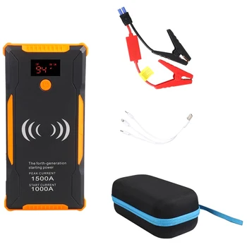

1000A Portable Jump Starter and Wireless Charger,22000MAh(Up To 6.0L Gas, 5.0L Engine), Auto Battery Booster, Battery Chargers P