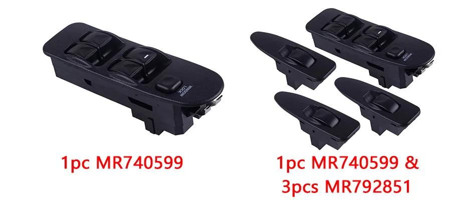 CITALL MR740599 MR792851 автомобильный пластиковый передний задний левый правый выключатель питания для Mitsubishi Carisma