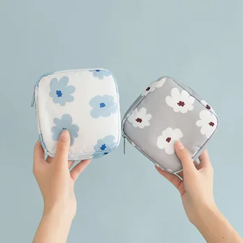 

Waterproof Tampon Storage Bag Cute Sanitary Pad Pouches Portable Makeup Lipstick Key Earphone Data Cables Organizer
