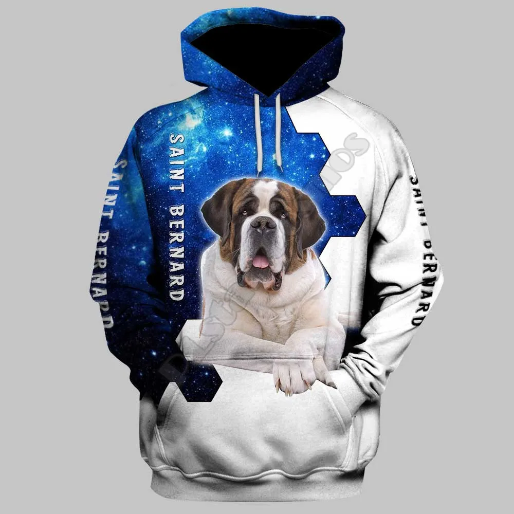 Saint Bernard 3D Printed Hoodies Funny Pullover Men For Women Funny Sweatshirts Animal Sweater Drop Shipping Style-27 bernard sabrier vanuatu