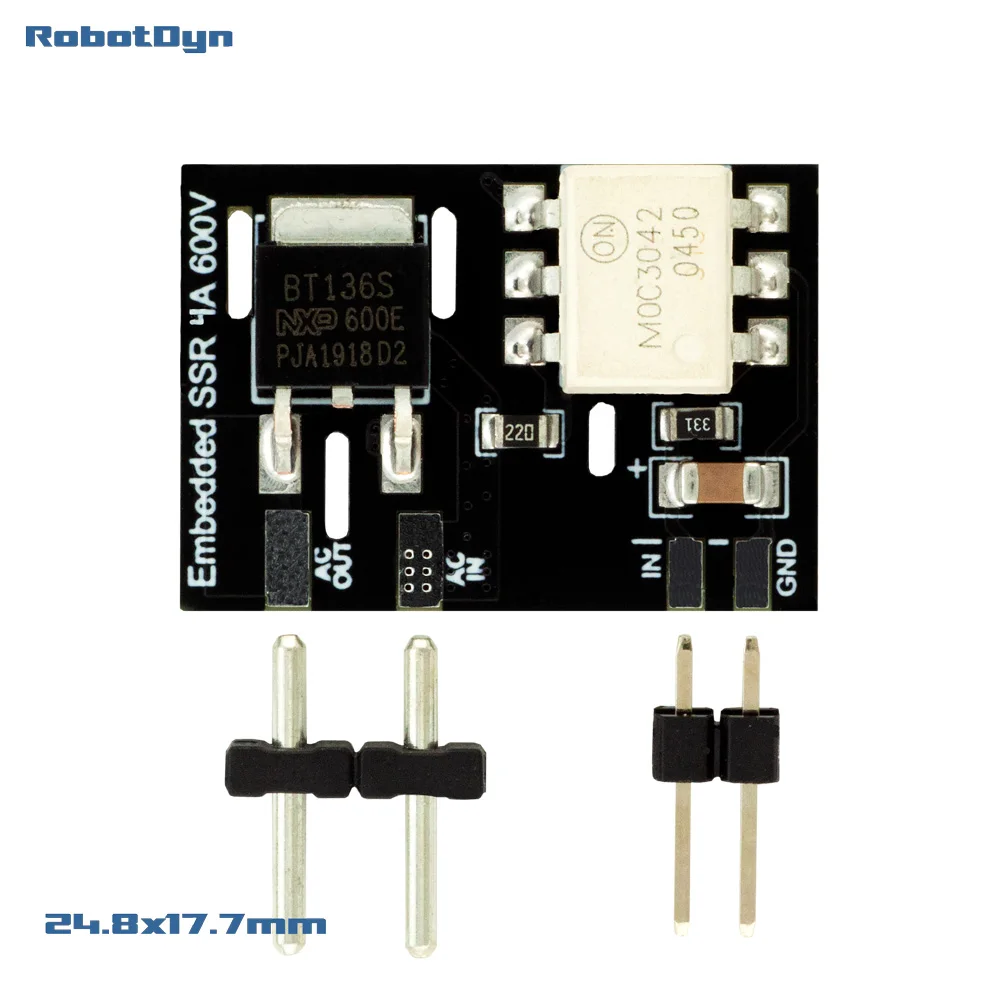 Встроенный SSR AC 600V-SSR-твердотельное реле переменного тока (реле) 3 V ~ 12V logic |