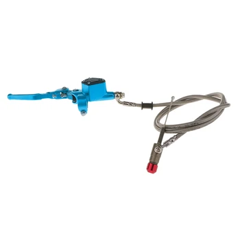 

Universal Dirt Bike ATV Hydraulic Brake Clutch Lever Master Cylinder Blue