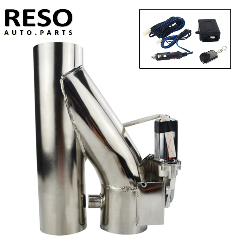 2.5" / 3" Stainless Steel Ypipe Dump Valve Electric Exhaust Cutout Cut