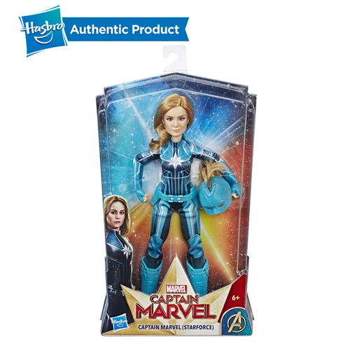 Hasbro 11,5 дюймов Капитан Marvel Starforce супер герой кукла со шлемом аксессуар экшн фигурка Коллекционная модель девочка мальчик игрушка - Цвет: blue