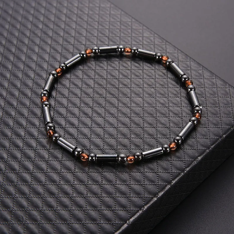 New Women's Feet Magnetic Black Stone Anklet Casual Clothing Hundred Matching Accessories