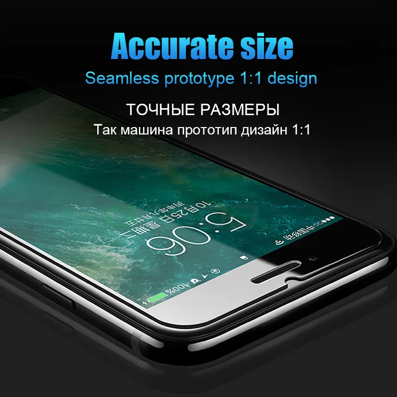 Закаленное защитное стекло 9H для iPhone 7 5S 5 6 6s Xs Max XR 11 Pro 8 Plus|Защитные стёкла и