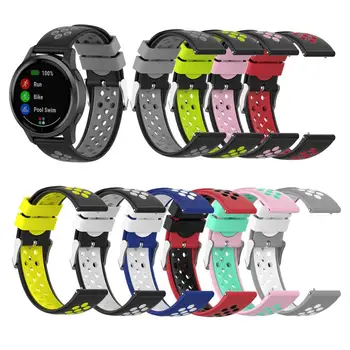 

18 22mm Silicone Wrist Band Strap for Garmin Watch Strap for Garmin Vivoactive 4S Vivoactive 4 Smart Watchband