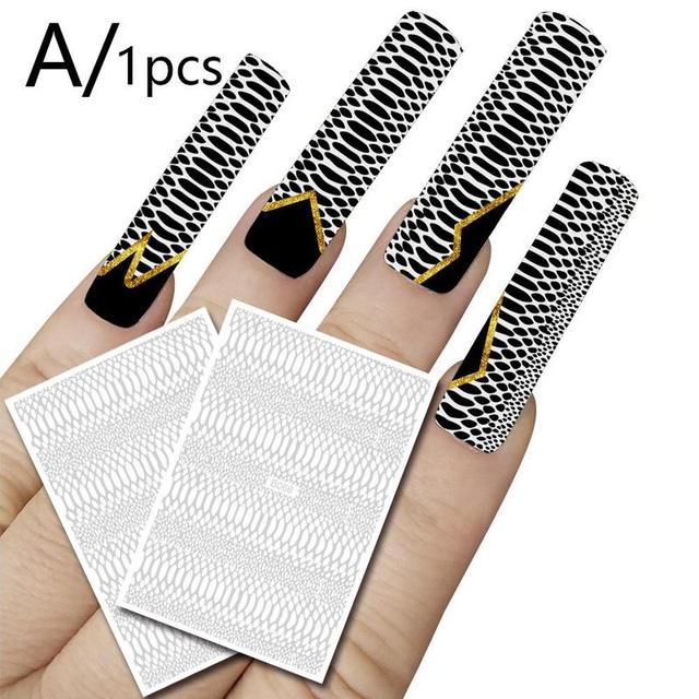 Ice Patch Nail Sticker Japanese Aurora Ice Sticker Decals Self Adhesive Nails Design Sticker Manicure Decoration