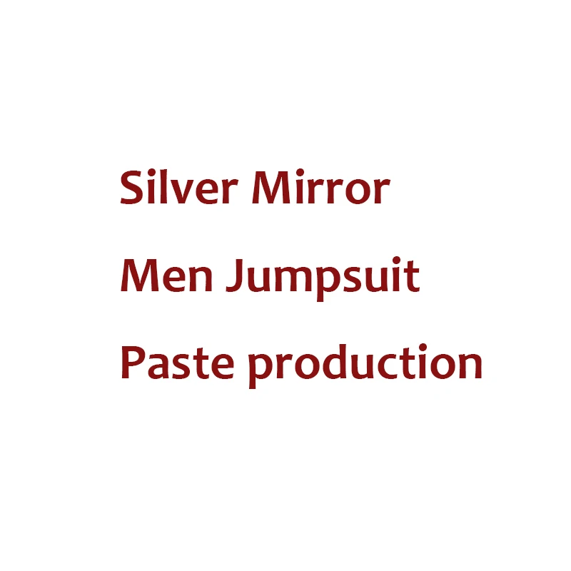 Новинка, зеркальный сценический костюм Silve для женщин и мужчин, танцевальный костюм для бара, ГОГО, вечерние зеркальные платья, платье для ночного клуба, комбинезон, одежда для диджея - Цвет: Silver Jumpsuit Past