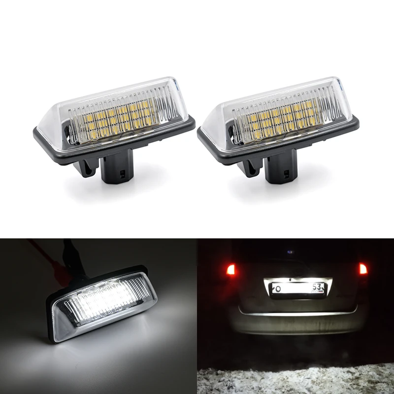 For Toyota E11 Crown S180 Starlet Vios Previa ACR50 GSR50 18 SMD Led License Plate Canbus|Signal Lamp| - AliExpress