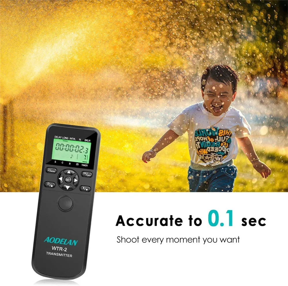 Camera Remote Shutter Button Camera Remote Shutter Release AODELAN Wireless Camera Timer Shutter Release Remote Control For Nikon D850 D6 D5 Z7II Z7 Z6II Z6 Z5 D780 P950 D810 P1000 P7800
