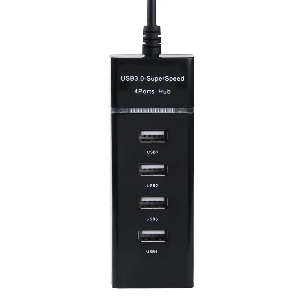 Высокоскоростной многопортовый usb-разветвитель для компьютера, 4 порта USB 3,0, адаптер-концентратор, светильник, четыре в одном, для ПК, ноутбука, ноутбука