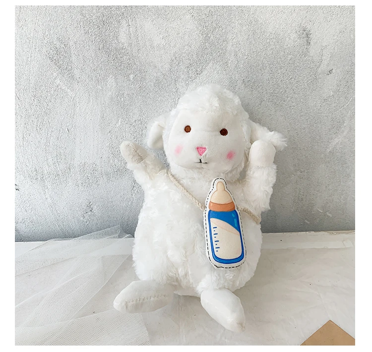 Ins Новое поступление обувь для косплея; аниме mochila kawaii милые сумка Harajuku милые забавные детские рюкзаки, детские мини плюшевые куклы маленькая барашек козел сумка